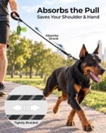 Taglory Rope Dog Leash for Medium Large Dogs, 5 FT Padded Handle, Black - Image 3