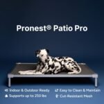 Elevated Dog Bed Medium Size Dog, Chew Proof Aluminum Alloy Heavy Duty Dog Supplies Cooling Raised Pet Cot Indestructible with Anti-Rust Washable Assembly for Crate Outdoor-40.6"x 28.7" x 7" - Image 4
