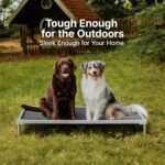 Elevated Dog Bed Medium Size Dog, Chew Proof Aluminum Alloy Heavy Duty Dog Supplies Cooling Raised Pet Cot Indestructible with Anti-Rust Washable Assembly for Crate Outdoor-40.6"x 28.7" x 7" - Image 8