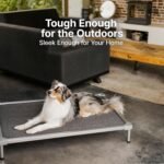 Elevated Dog Bed Medium Size Dog, Chew Proof Aluminum Alloy Heavy Duty Dog Supplies Cooling Raised Pet Cot Indestructible with Anti-Rust Washable Assembly for Crate Outdoor-40.6"x 28.7" x 7" - Image 9