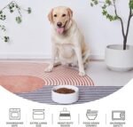 6'' Ceramic Dog Bowl - 30Oz Classic Dogs Food & Water Bowl for Small and Medium Breed Dogs, Heavy Duty Non-Slip Dog Dishes, Food Grade Stoneware Pet Bowl, Dishwasher & Microwave Safe, White - Image 4