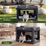 Portable Collapsible Soft Dog Crate for Medium Dogs, 30in Black - Image 6