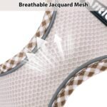 AIITLE Breathable Dog Harness Small Sized and Leash Set, Brown-Beige XXXS - Image 4