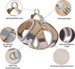 AIITLE Breathable Dog Harness Small Sized and Leash Set, Brown-Beige XXXS - Image 5