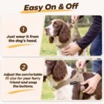 No Pull Dog Harness & 5FT Leash Set with Car Seatbelt Clip,Brown,L - Image 3