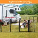 Dog Fence Outdoor Pens Outside,Portable Dog Play Pen 40" H 8 Panels Pet Playpen Exercise Pens for Puppys Small Medium Large Dogs RV Camping Yard Garden Indoor Wide Gate - Image 4