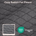JOEJOY Orthopedic Dog Bed for Large Dogs, Washable Dog Crate Bed Large Sized with Removable Cover, Egg Memory Foam Big Pet Beds, Grey, 35"x22" - Image 3