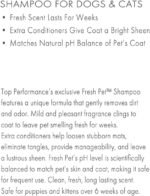Top Performance Fresh Pet Shampoo, 1-Gallon,Black - Image 6