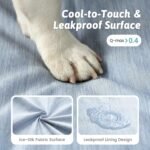 COZY KISS Orthopedic Dog Cooling Bed for Extra Large Dogs, XL 44x32 in Blue - Image 3