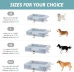 COZY KISS Orthopedic Dog Cooling Bed for Extra Large Dogs, XL 44x32 in Blue - Image 8