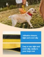 in Training Dog Leash Sleeve - Funny Yellow Alert Wrap with Hanging ID Patch | Ask Before Petting Service Dog Accessory, Perfect Pet Birthday Gift for Dog Owners - Image 4