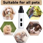 Upgraded Dog Nail Grinder Cordless with 2 Speeds for Pets - Image 8