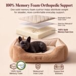 Cooling Orthopedic Dog Bed for Medium Dogs, Memory Foam, Washable Cover - Image 5