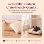 Cooling Orthopedic Dog Bed for Medium Dogs, Memory Foam, Washable Cover - Image 8