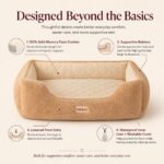 Cooling Orthopedic Dog Bed for Medium Dogs, Memory Foam, Washable Cover - Image 9
