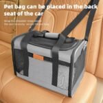 YUNIQUE Soft-Sided Cat & Dog Carrier for Pets Up to 15 Lbs, Airline Approved Collapsible Travel Puppy Carrier with Lightweight Fabric Design (Grey) - Image 9