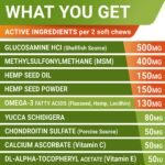 STRELLALAB Advanced Joint Hemp Chews for Dogs - Hip&Joint Pain Relief Treat - Image 4
