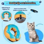Grand Line Donut Inflatable Collar for Dogs and Cats, Soft Recovery Dog Cone After Surgery, Protective Pet Neck Cone for Small, Medium, Large Dogs, Not Block Vision (Blue, S) - Image 5