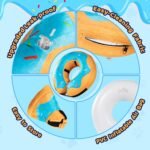 Grand Line Donut Inflatable Collar for Dogs and Cats, Soft Recovery Dog Cone After Surgery, Protective Pet Neck Cone for Small, Medium, Large Dogs, Not Block Vision (Blue, S) - Image 6