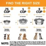 Neater Pet Brands Stainless Steel Slow Feed Dog Bowl for Fast Eating Large Breed, Metal Slow Feeder Dog Bowl Fits in Large Neater Feeders, for Puppy or Dogs (>40 lbs), 3 Cup Food Capacity - Image 3