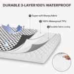 JOEJOY Dog Bed for Large Dogs, XLarge Orthopedic Dog Bed with Removable Washable Cover, Cute Modern Plush & Memory Egg Crate Foam Dog Bed, 42 x 28 inch, Grey - Image 4