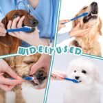 Gerrii 200 Count Dog Toothbrush Double Headed Long Handle Soft, Blue - Image 7