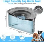 MateeyLife 1 Gallon Dog Water Bowl No Spill 3.8L Large Capacity Slow Feeder - Image 3