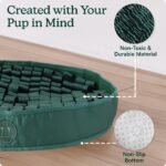 Reggie Snuffle Mat for Dogs, for Calming Support, Reducing Speed Eating, and Mental Stimulation, Durable & Easy to Clean Sniff Mat for Dogs, 20" Large Diameter, Dog Enrichment Toys, Hunter Green - Image 4