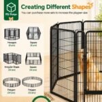 Yaheetech Dog Playpen 40in 8 Panels Portable Fence for Indoor Yard Camping - Image 5