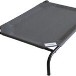 Coolaroo Original Elevated Dog Bed – Breathable Off-The-Ground Pet Bed with Cooling Fabric, Joint Relief & Moisture-Resistant Fabric, 100% Recyclable, Easy Clean, Gunmetal, Large