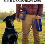 Dog Training Kit & Puppy Starter Set with 30ft Long Leash – Complete Recall System w/Magnetic Treat Pouch, Clicker, Collapsible Bowl & Waste Bags – Professional Tools (Navy Blue) - Image 4