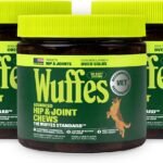 Wuffes Advanced Hip & Joint Chews for Large Breed Dogs, Vet Recommended, Glucosamine, Chondroitin, MSM, Green-Lipped Mussel, Hyaluronic Acid & Omega-3s. Supports Mobility & Flexibility. 90 Pork Chews
