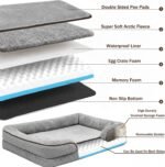 Dog Bed with Reusable Potty Pad - 44" x 31" x 6.2" - Image 3