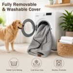 Dog Bed with Reusable Potty Pad - 44" x 31" x 6.2" - Image 8