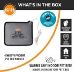 K&H Pet Bed Warmer, Safety Listed, Cat Heating Pad, Small 10.25x9.25in Gray - Image 8