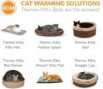 K&H Pet Bed Warmer, Safety Listed, Cat Heating Pad, Small 10.25x9.25in Gray - Image 10