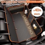 Back Seat Extender for Dogs - Large Space, Heavy-Duty Dog Car Seat Cover for Back Seat with Hard Bottom Holds 420lbs, Waterproof 600D Upgraded Material Dog Hammock - Image 3
