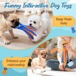 Zeaxuie Interactive Dog Toys, 2 Pack No Stuffing Chew Toys for Teething - Image 4
