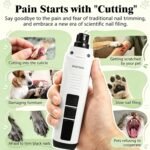 Dog Nail Grinder, Ultra-Quiet 37dB, Low Vibration Pet Nail Trimmer Painless - Image 6