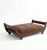 Perugina Wood Elevated Dog Bed Frame Mat Set,WalnutPattern,60lb - Image 2