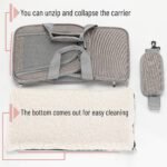 Mr. Pen- Pet Carrier, 17.5" x 11.2" x 11.5", Medium Size, Gray - Image 6