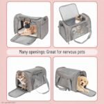 Mr. Pen- Pet Carrier, 17.5" x 11.2" x 11.5", Medium Size, Gray - Image 7