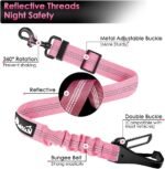 SlowTon Dog Car Seat Belt, 3 in 1 Latch Bar Attachment Dog Safety Seatbelt - Image 4