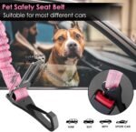 SlowTon Dog Car Seat Belt, 3 in 1 Latch Bar Attachment Dog Safety Seatbelt - Image 5