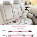 SlowTon Dog Car Seat Belt, 3 in 1 Latch Bar Attachment Dog Safety Seatbelt - Image 6