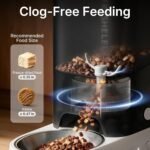 PETKIT Automatic Cat Feeder, 2.4G WiFi Automatic Dog Feeder, App Control Pet Food Dispenser with Triple Fresh-Lock System, Schedule Feeding, Food Shortage Alert, Dual Power-Charge&Battery,3L Capacity - Image 5