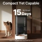 PETKIT Automatic Cat Feeder, 2.4G WiFi Automatic Dog Feeder, App Control Pet Food Dispenser with Triple Fresh-Lock System, Schedule Feeding, Food Shortage Alert, Dual Power-Charge&Battery,3L Capacity - Image 7