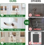 EVERFRONT Clear Acrylic Dog Playpen Indoor Puppy Playpen, 24" H, 10 Panels - Image 4