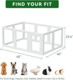 EVERFRONT Clear Acrylic Dog Playpen Indoor Puppy Playpen, 24" H, 10 Panels - Image 6