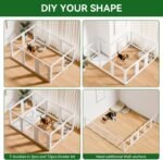 EVERFRONT Clear Acrylic Dog Playpen Indoor Puppy Playpen, 24" H, 10 Panels - Image 7